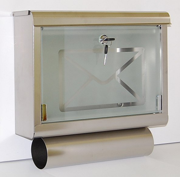 Schránka poštovní LEO nerez 400x390x100 mm - Vybavení pro dům a domácnost Schránky, pokladny, skříňky Schránky poštovní, vhozy, přísl.